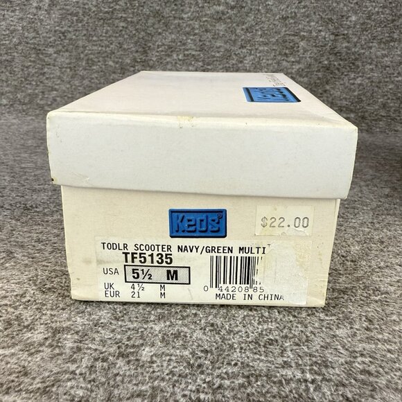 ✅VTG KEDS Sneakers Toddler Sz 5.5M SCOOTER Multicolored Canvas Shoes DISCOLORED - Picture 2 of 14